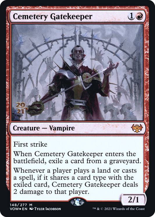 Cemetery Gatekeeper (PRE-148S) - Innistrad: Crimson Vow Promos (Prerelease) Foil