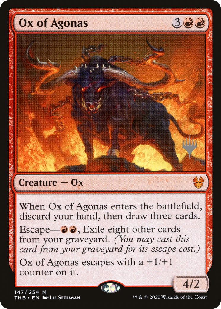 Ox of Agonas (PTHB-147P) - Theros Beyond Death Promos