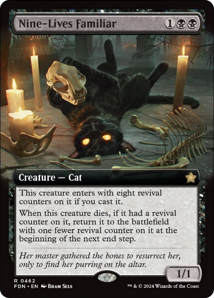 Nine-Lives Familiar (FDN-462) - Foundations: (Extended Art) Foil