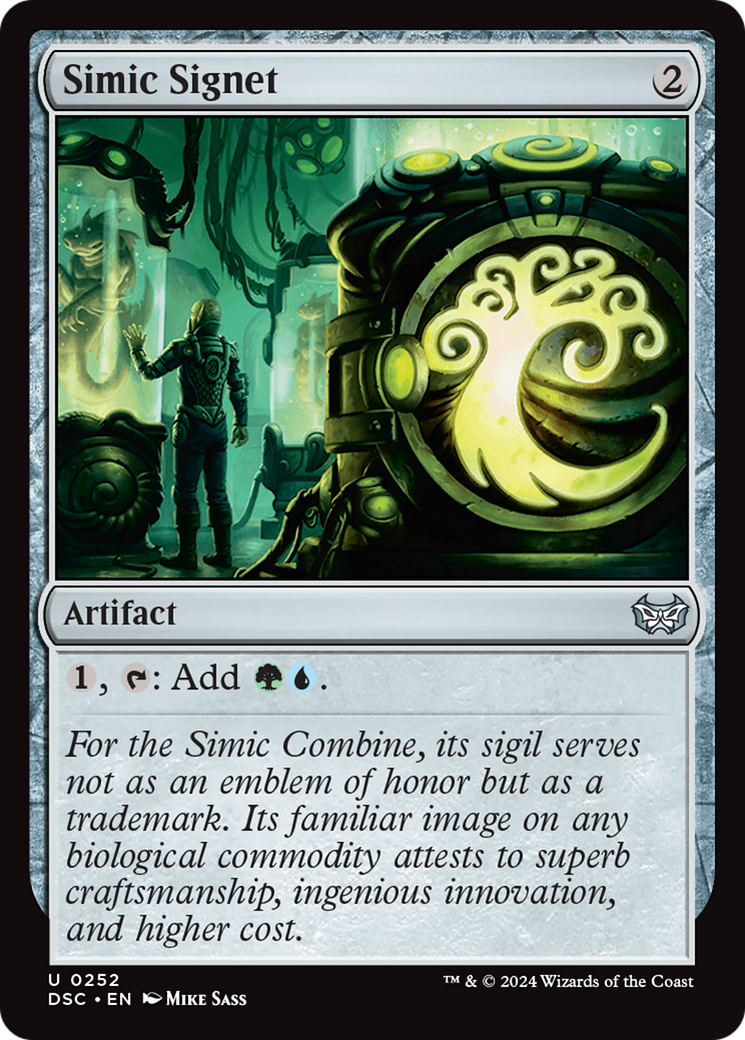 Simic Signet (DSC-252) - Duskmourn: House of Horror Commander