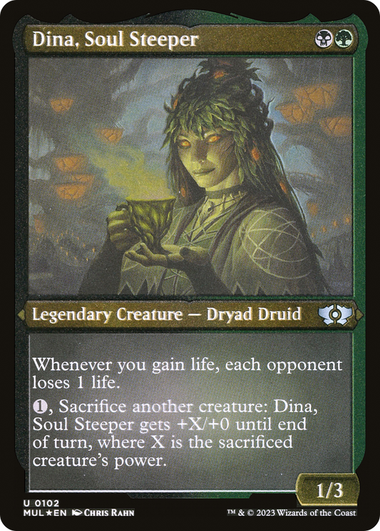 Dina, Soul Steeper (MUL-102) - Multiverse Legends Etched Foil