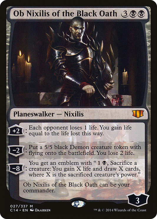 Ob Nixilis of the Black Oath (C14-027) - Commander 2014