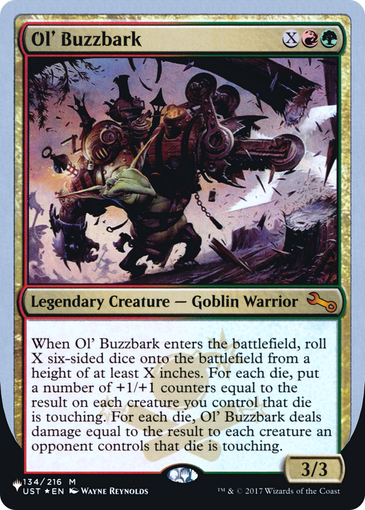 Ol' Buzzbark (ULST-051) - The List (Unfinity Foil Edition) Foil