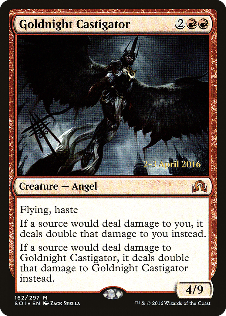 Goldnight Castigator (PRE-162S) - Shadows over Innistrad Promos (Prerelease) Foil