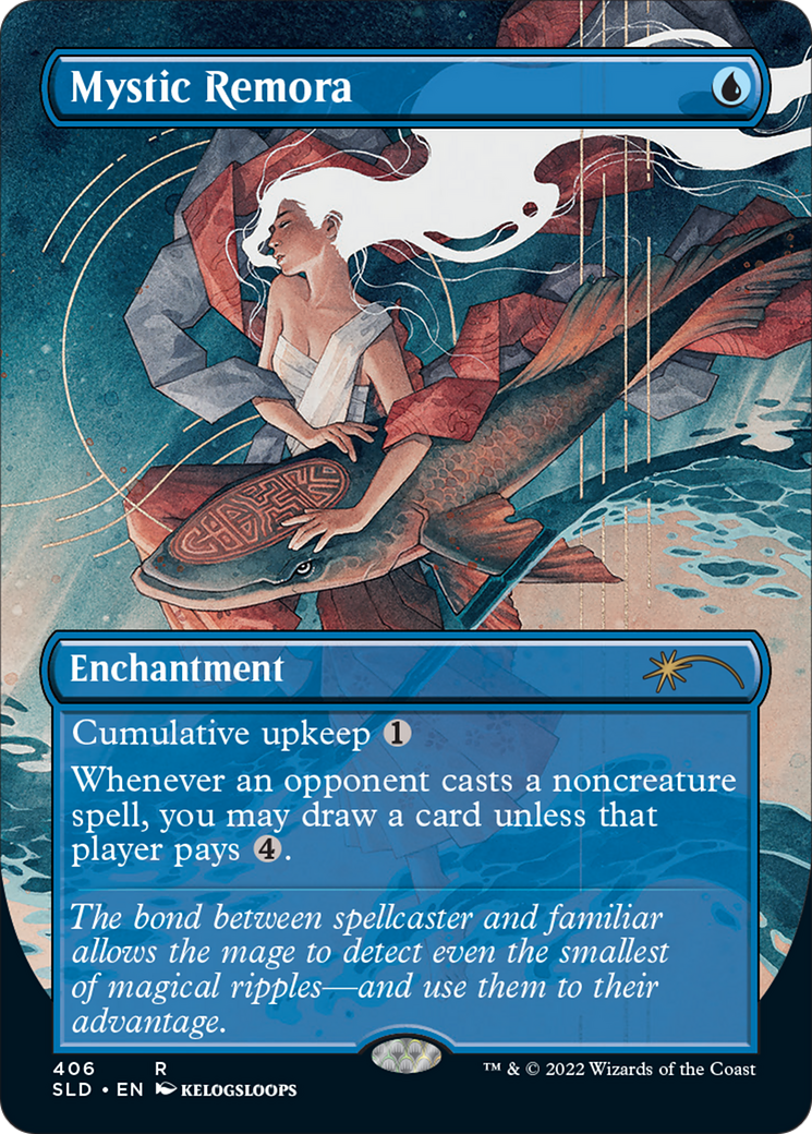 Mystic Remora (Borderless) (SLD-406) - Secret Lair Drop (Borderless)