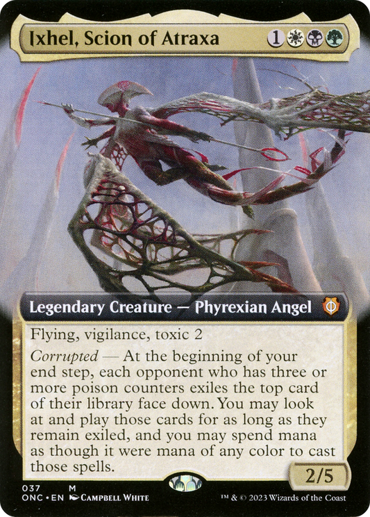 Ixhel, Scion of Atraxa (ONC-037) - Phyrexia: All Will Be One Commander: (Extended Art) Foil