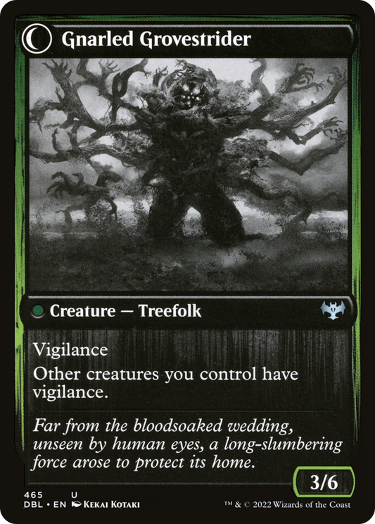 Dormant Grove // Gnarled Grovestrider (DBL-465) - Innistrad: Double Feature: (Double Faced Transform)