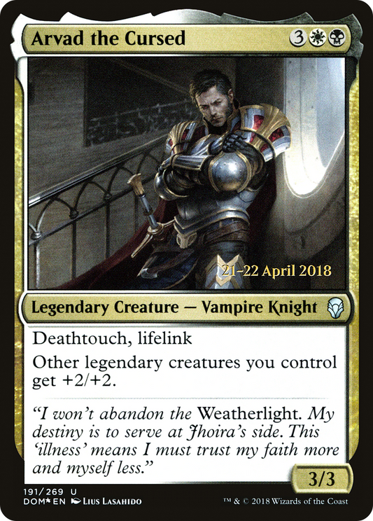 Arvad the Cursed (PRE-191S) - Dominaria Promos Foil