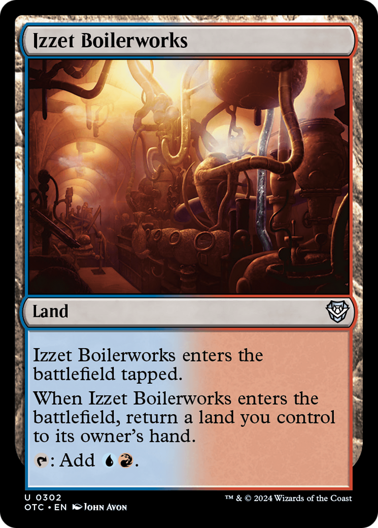 Izzet Boilerworks (OTC-302) - Outlaws of Thunder Junction Commander