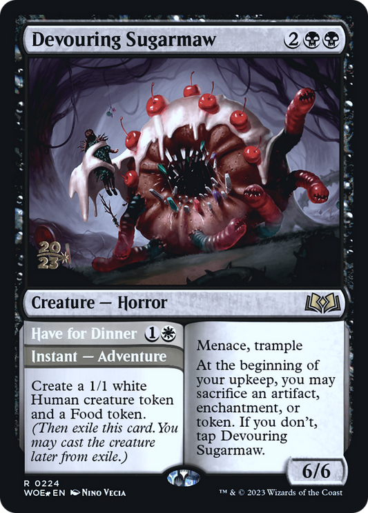 Devouring Sugarmaw // Have for Dinner (PWOE-224S) - Wilds of Eldraine Promos Foil