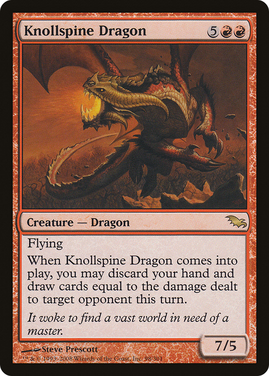 Knollspine Dragon (SHM-098) - Shadowmoor