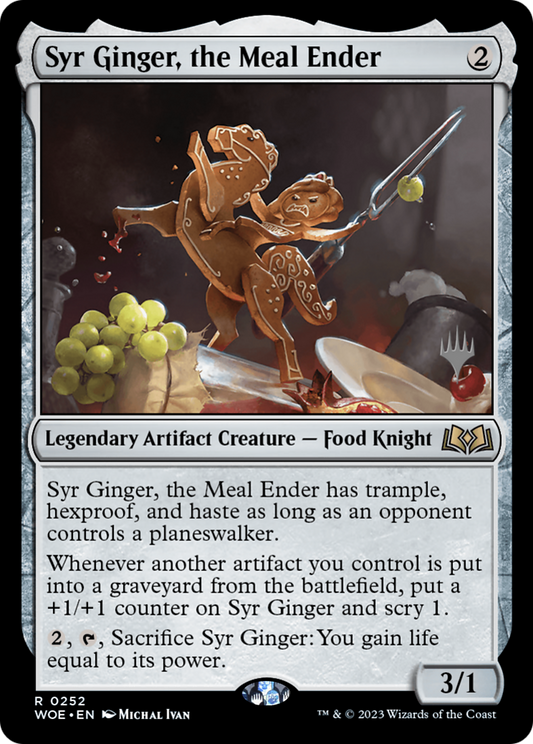 Syr Ginger, the Meal Ender (PWOE-252P) - Wilds of Eldraine Promos Foil