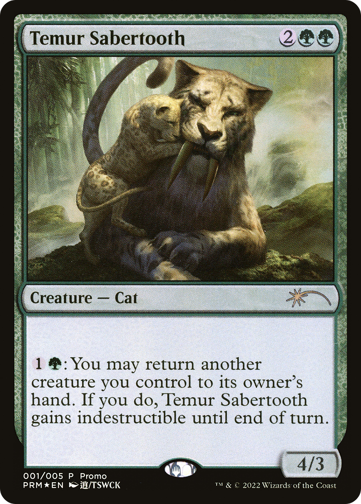 Temur Sabertooth (PL22-001) - Year of the Tiger 2022 Foil