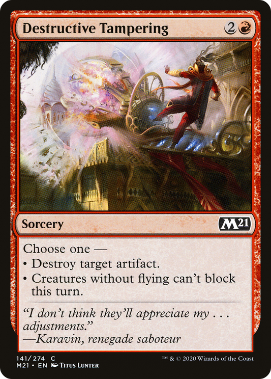 Destructive Tampering (M21-141) - Core Set 2021