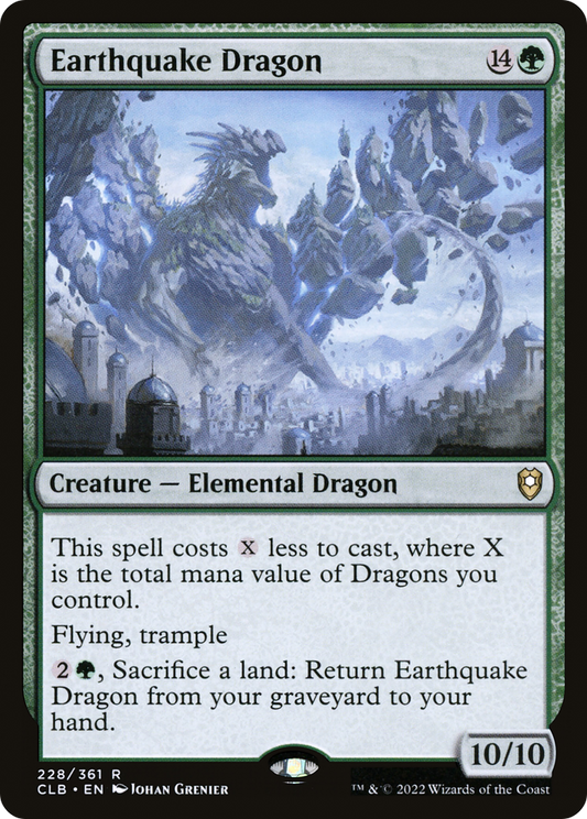 Earthquake Dragon (CLB-228) - Commander Legends: Battle for Baldur's Gate Foil