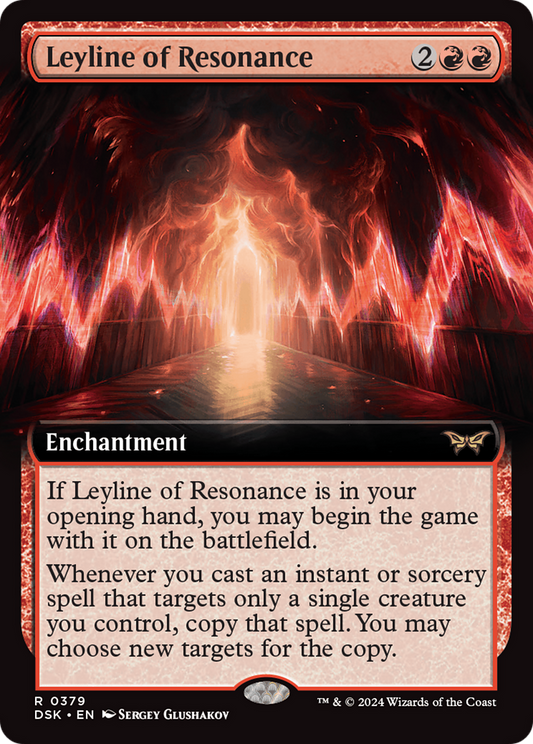 Leyline of Resonance (DSK-379) - Duskmourn: House of Horror: (Extended Art) Foil