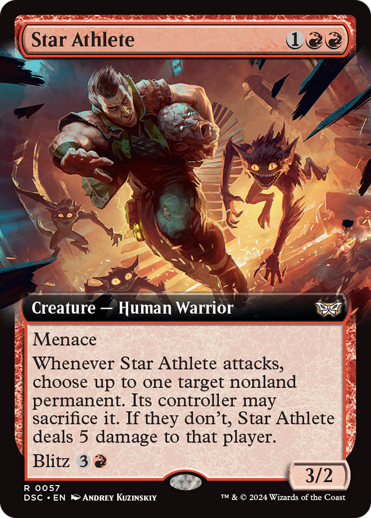 Star Athlete (DSC-057) - Duskmourn: House of Horror Commander: (Extended Art) Foil