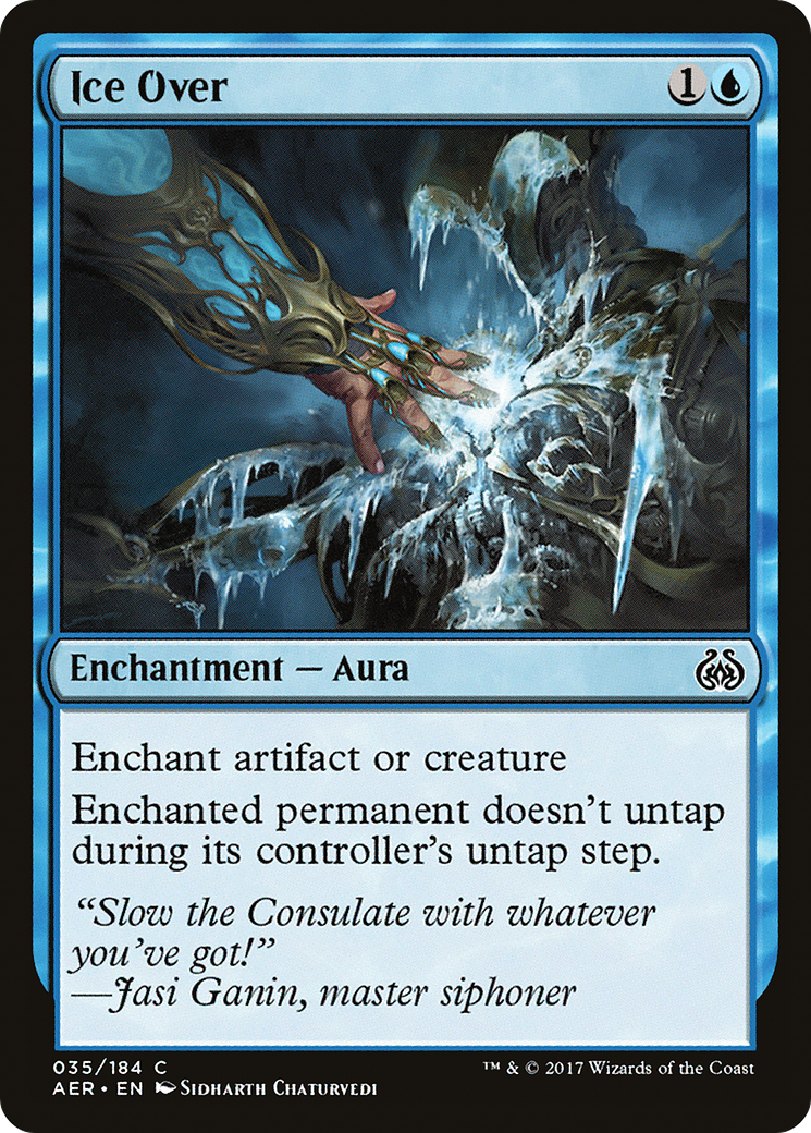 Ice Over (AER-035) - Aether Revolt Foil