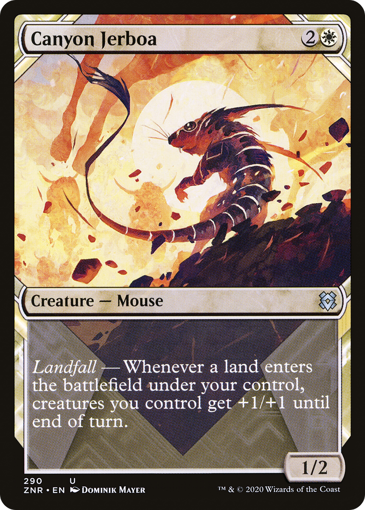 Canyon Jerboa (ZNR-290) - Zendikar Rising: (Showcase) Foil