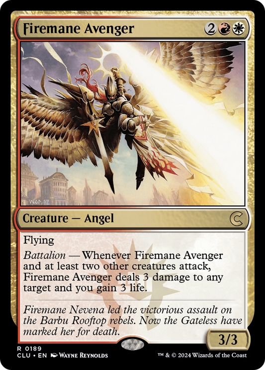 Firemane Avenger (CLU-189) - Ravnica: Clue Edition