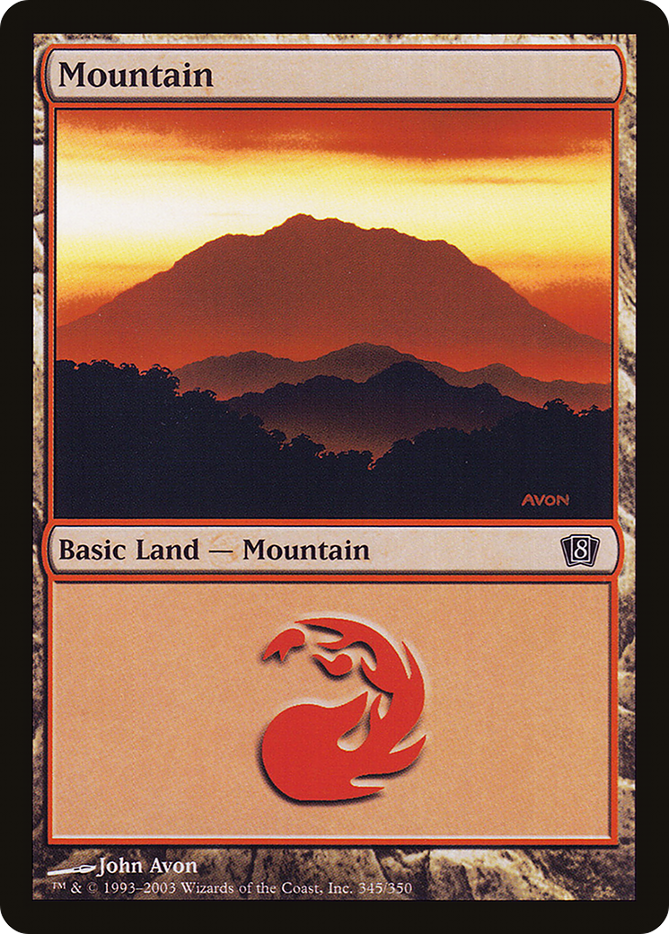 Mountain (8ED-345★) - Eighth Edition Foil