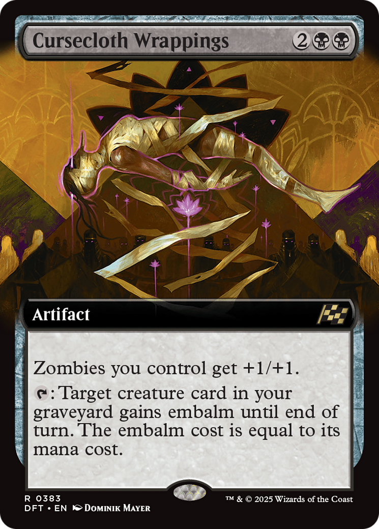 Cursecloth Wrappings  (DFT-383) - Aetherdrift: (Extended Art) Foil