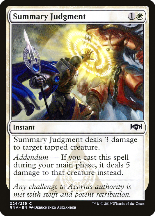 Summary Judgment (RNA-024) - Ravnica Allegiance