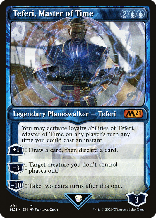 Teferi, Master of Time (M21-291) - Core Set 2021: (Showcase)