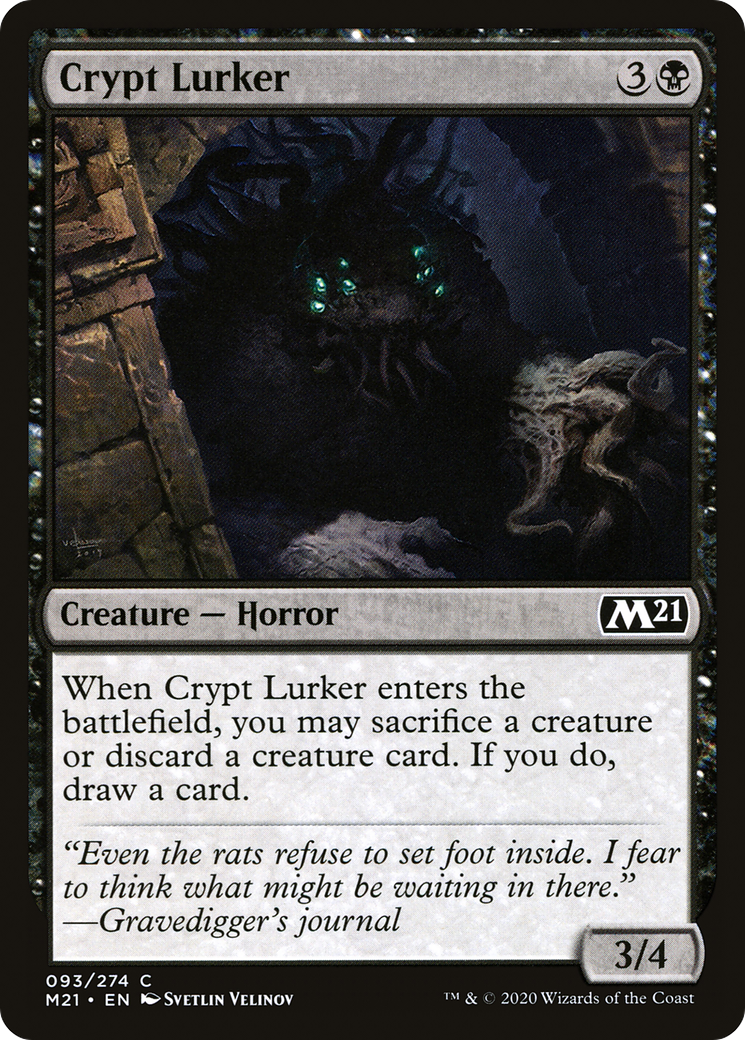 Crypt Lurker (M21-093) - Core Set 2021 Foil