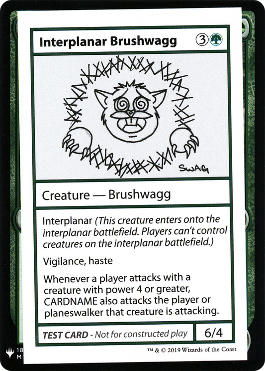 Interplanar Brushwagg (CMB1-079) - Mystery Booster Playtest Cards 2019