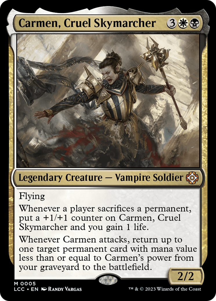 Carmen, Cruel Skymarcher (LCC-005) - The Lost Caverns of Ixalan Commander Foil