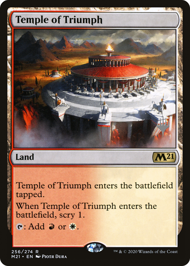 Temple of Triumph (PPM21-256) - Core Set 2021 Promos (Promo Pack) Foil