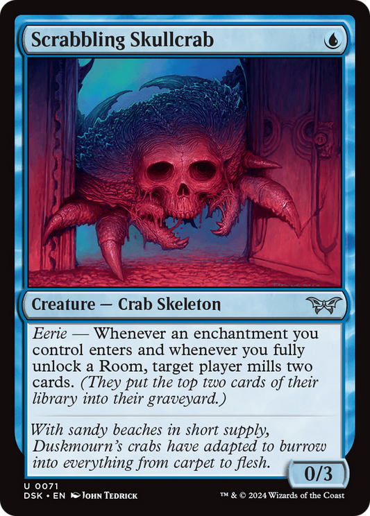 Scrabbling Skullcrab (DSK-071) - Duskmourn: House of Horror Foil