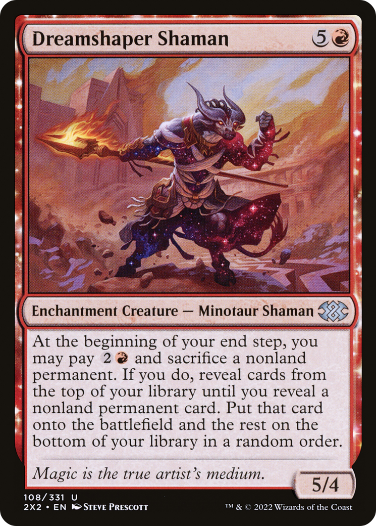 Dreamshaper Shaman (2X2-108) - Double Masters 2022: (nyxtouched) Foil