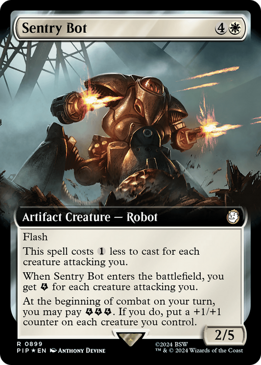 Sentry Bot (PIP-899) - Fallout: (Extended Art) Foil