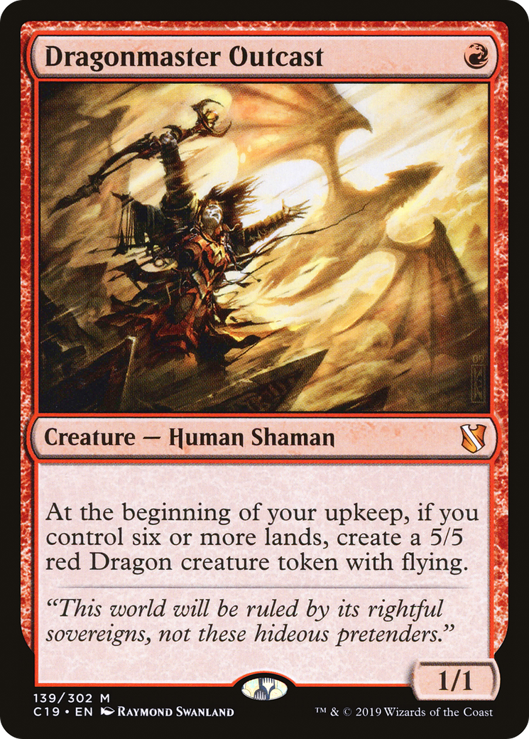 Dragonmaster Outcast (C19-139) - Commander 2019