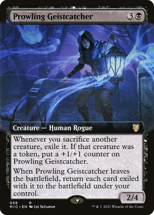 Prowling Geistcatcher (MIC-059) - Midnight Hunt Commander: (Extended Art)