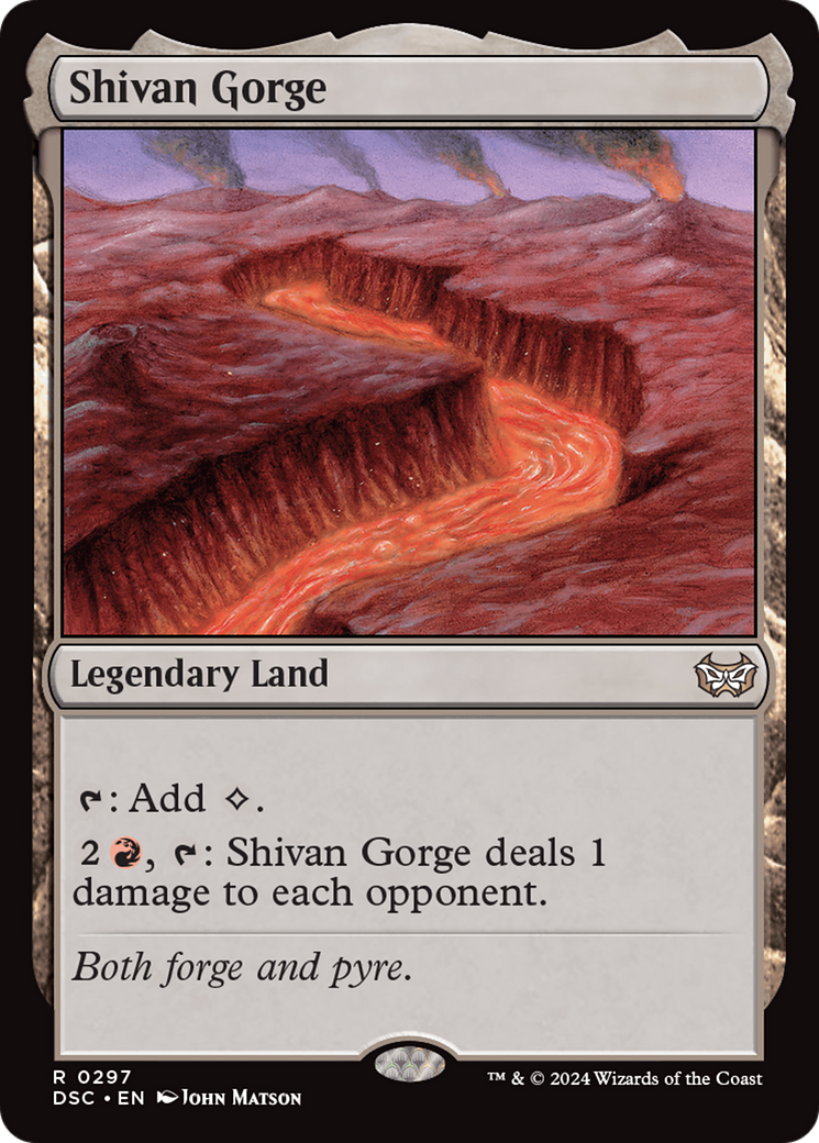 Shivan Gorge (DSC-297) - Duskmourn: House of Horror Commander