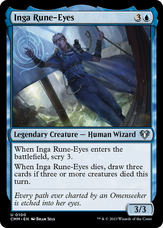 Inga Rune-Eyes (CMM-100) - Commander Masters Foil