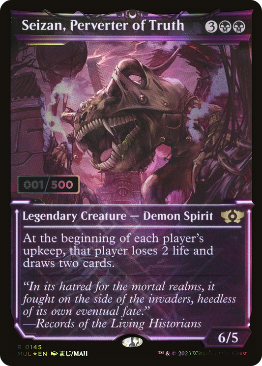 Seizan, Perverter of Truth (MUL-145Z) - Multiverse Legends: (Showcase) Foil