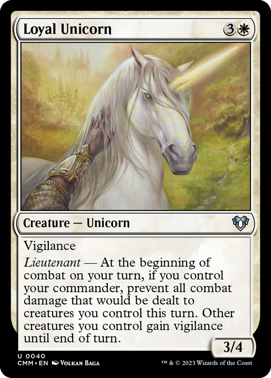 Loyal Unicorn (CMM-040) - Commander Masters Foil