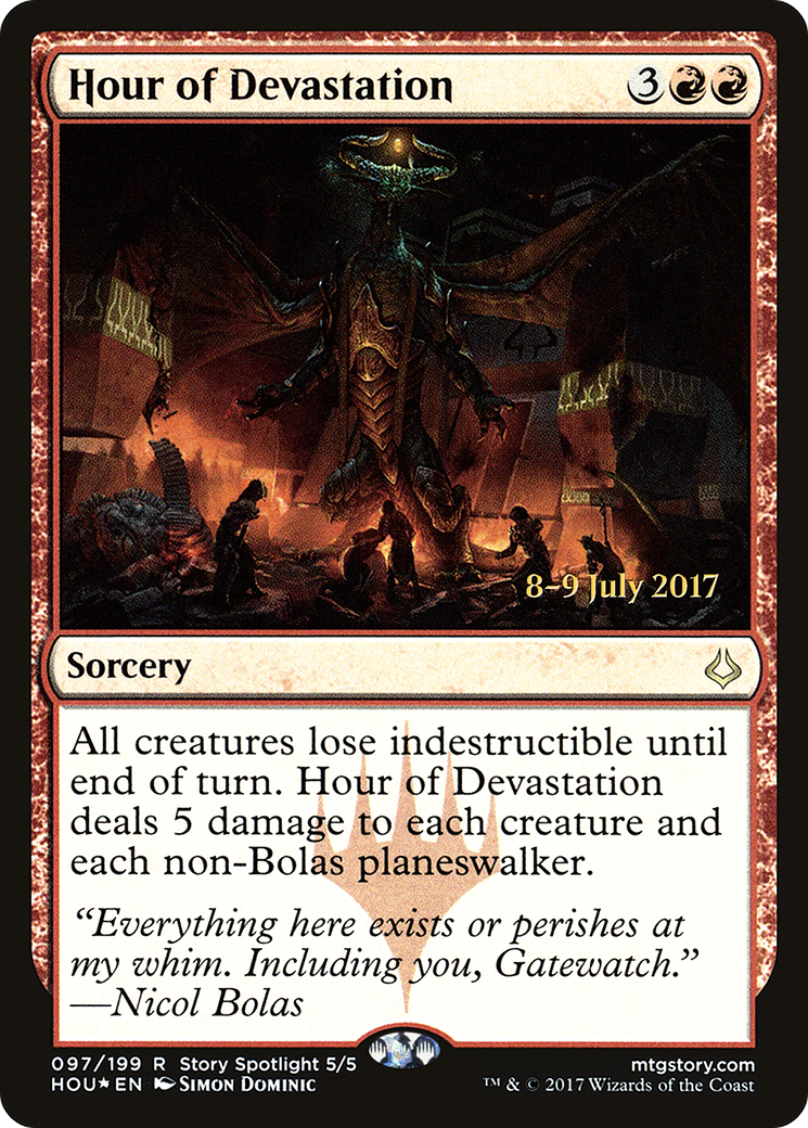 Hour of Devastation (PHOU-97S) - Hour of Devastation Promos Foil