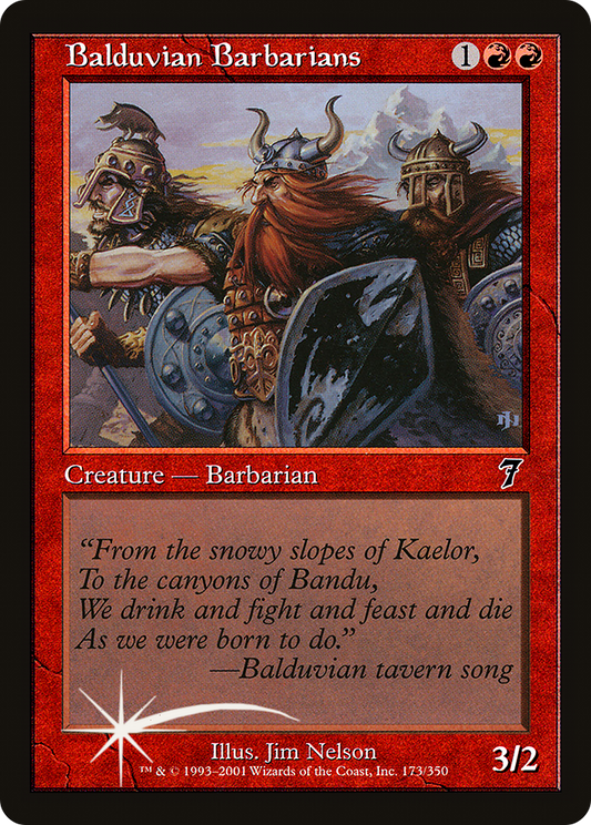 Balduvian Barbarians (7ED-173★) - Seventh Edition Foil
