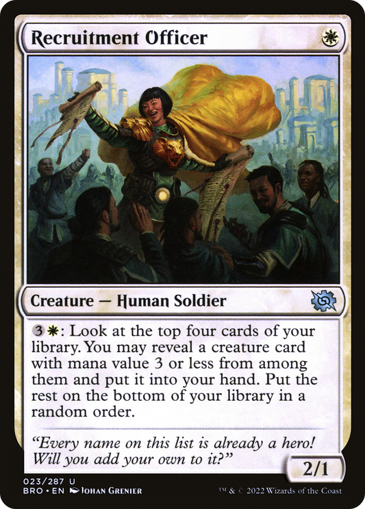 Recruitment Officer (BRO-023) - The Brothers' War Foil