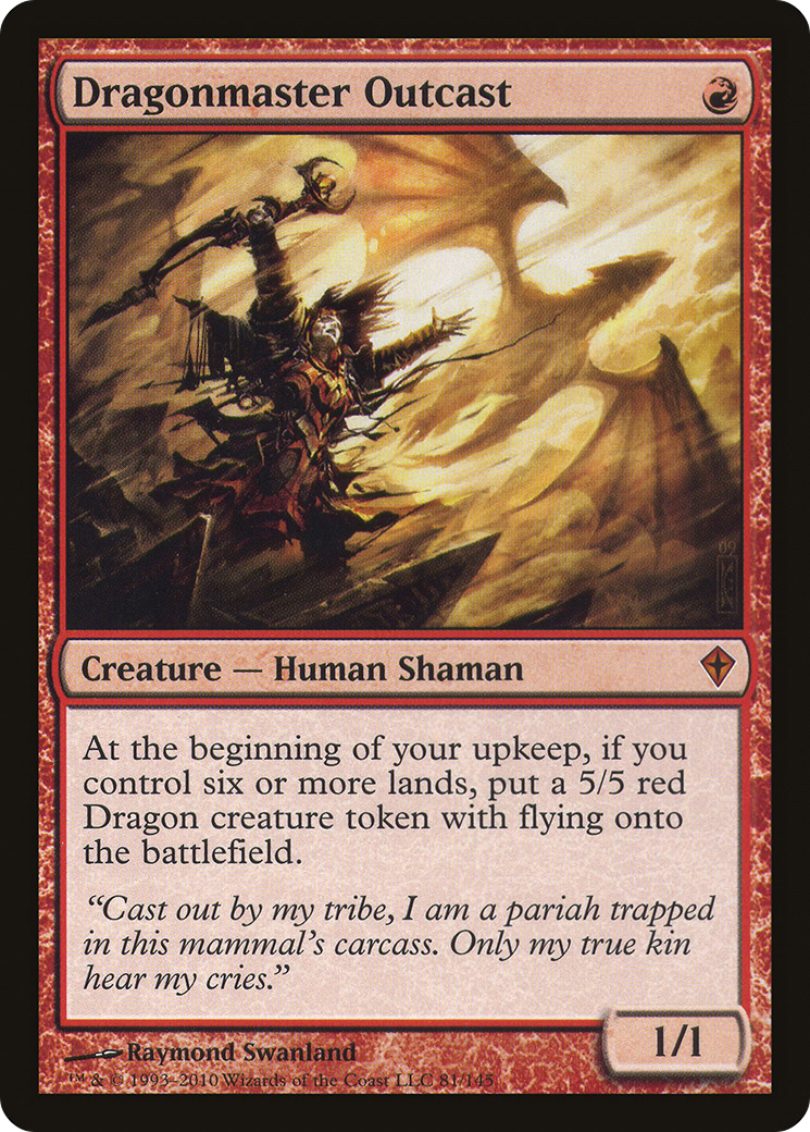 Dragonmaster Outcast  (WWK-081) - Worldwake Foil
