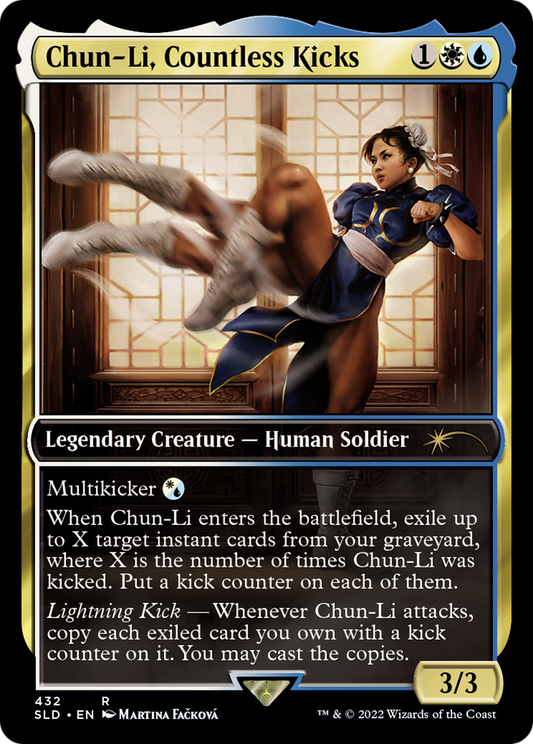 Zethi, Arcane Blademaster (SLD-432) - Secret Lair Drop / Chun-Li, Countless Kicks Foil