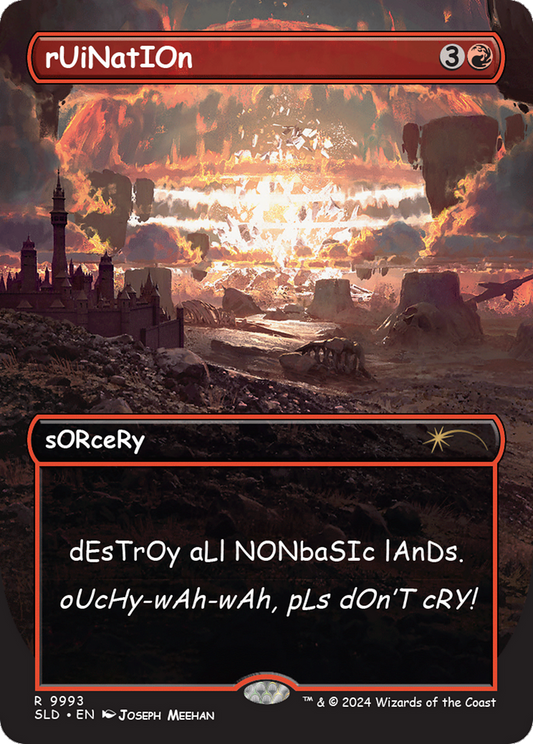 Ruination  (Borderless)(SLD-9993) - Secret Lair Drop