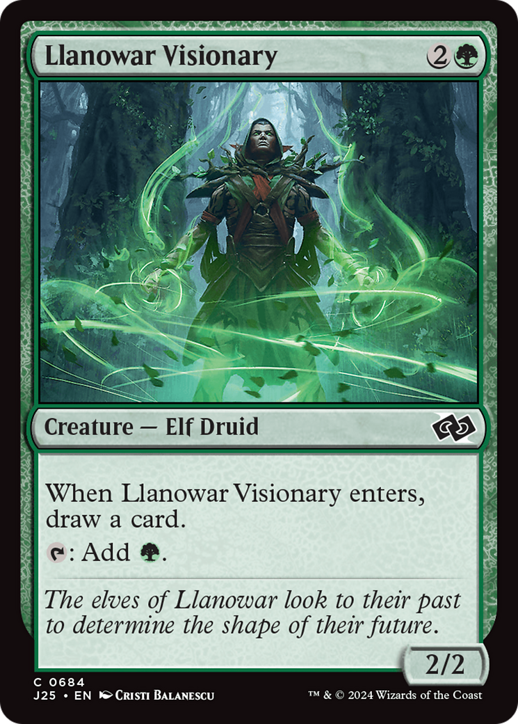 Llanowar Visionary (J25-684) - Foundations Jumpstart Foil