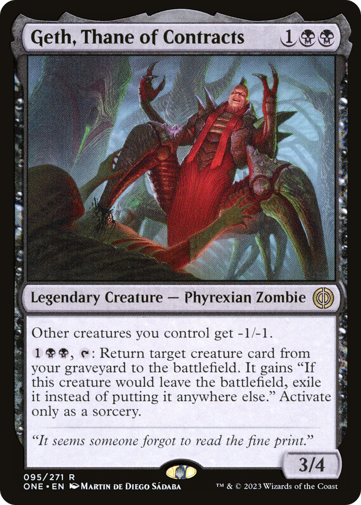 Geth, Thane of Contracts (ONE-095) - Phyrexia: All Will Be One