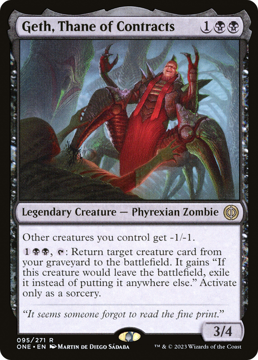 Geth, Thane of Contracts (ONE-095) - Phyrexia: All Will Be One